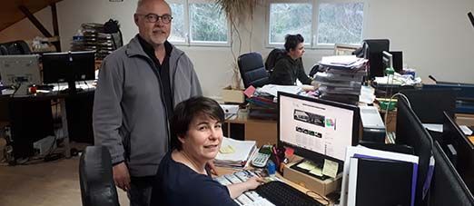 Bernard Keller et Élise Neveu, l'assistante commerciale export recrutée grâce à Emploi export.
