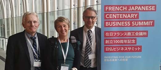 Des représentants de Nova child et LIGERIAA au Japon. 