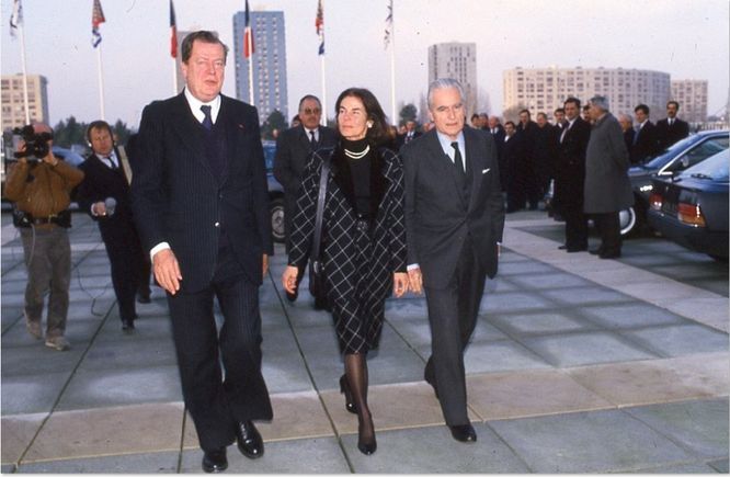 Inauguration de l'hôtel de région (janvier 1987)