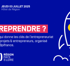 Les rencontres de l'éco - Entreprendre. Jeudi 3 juillet à l'Hôtel de Région. Envie d'Entreprendre ? Un événement qui donne les clés de l'entrepreunariat aux porteurs de projets et entrepreneurs, organisé par la Région et BPI France.